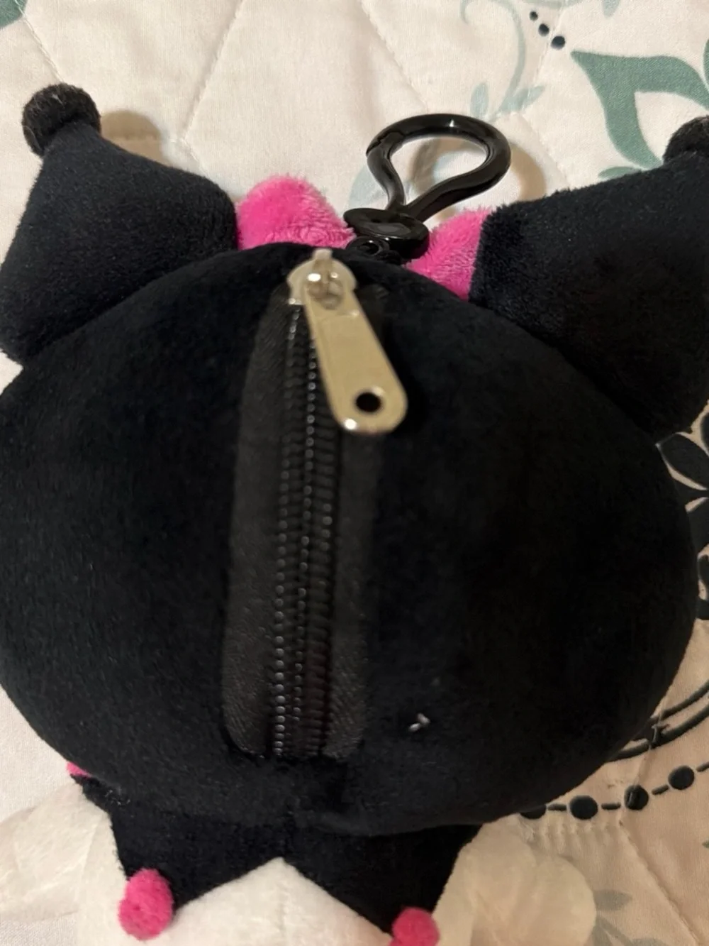 Kuromi Pink & Black Plush Toy - Cute Sanrio-Inspired Character